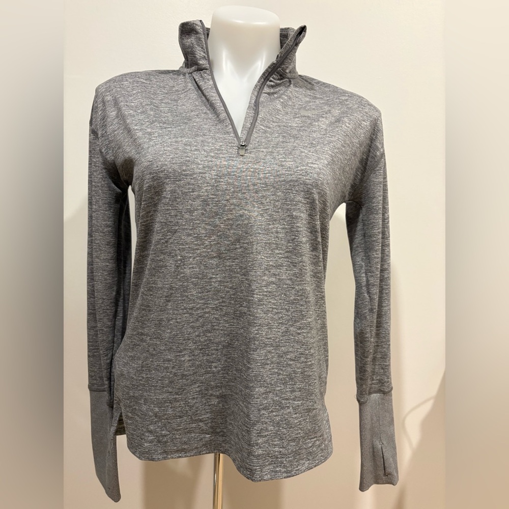 Nike Running Dri-Fit Gray Long Sleeve Half-zip